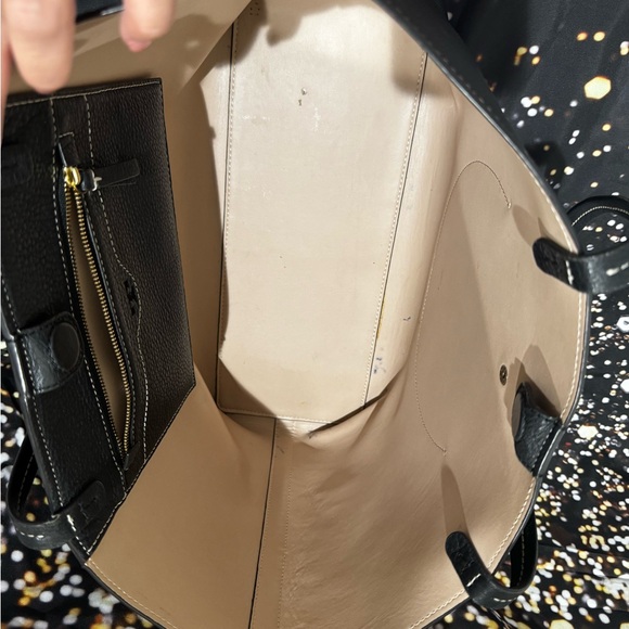 Tory Burch Perforated Leather Logo Tote Bag - Picture 10 of 17